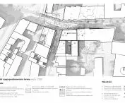 Projekt mediateki w Paryżu Belleville, plan zagospodarowania terenu