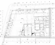 Projekt mediateki w Paryżu Belleville, rzut parteru
