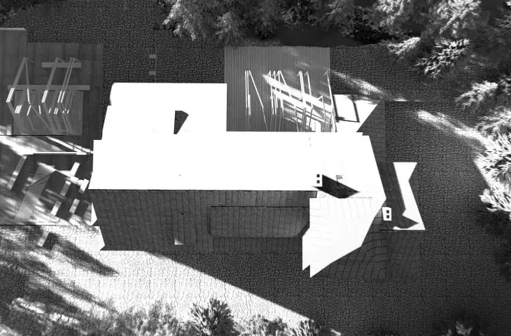 Murowaniec Hostel, bird's eye view