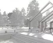 Outer zone of the shelter
