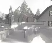 Outdoor area of the shelter