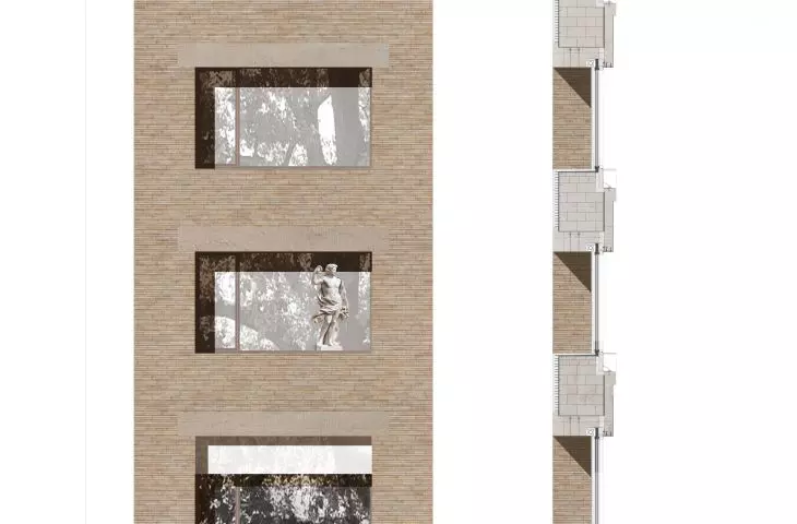 Building of the Academy of Fine Arts in Wroclaw - detail