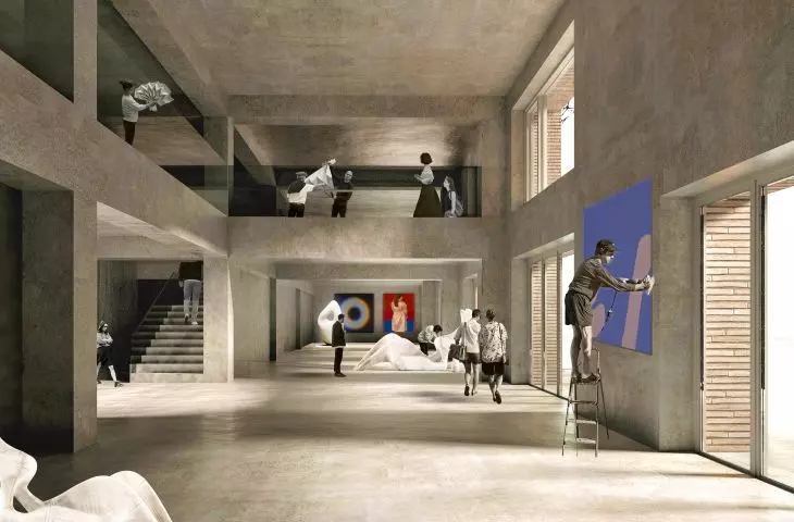 The building of the Academy of Fine Arts in Wroclaw - visualization