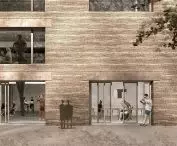 The building of the Academy of Fine Arts in Wroclaw - visualization