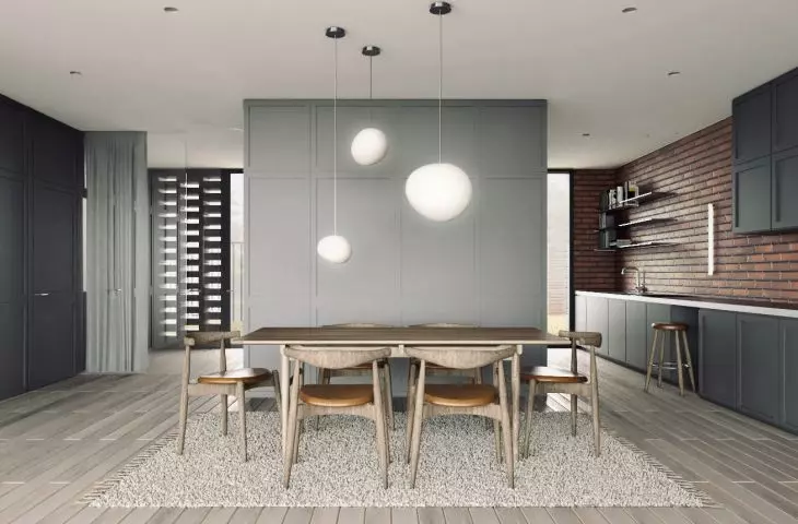 kitchen with dining area