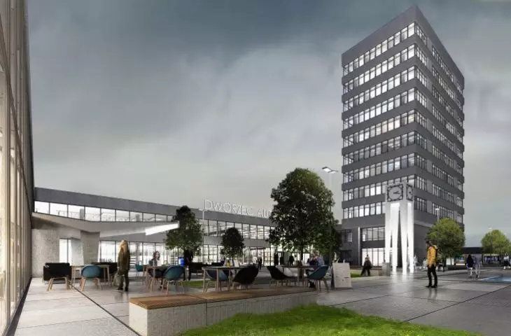 Olsztyn Główny railway station - visualization of the renovation