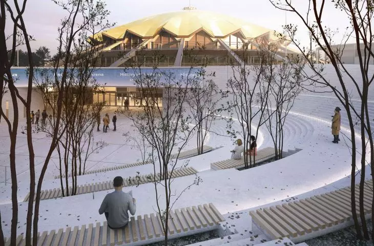 Arena sports and entertainment hall in Poznań - visualization of the state after modernization,