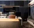 Office combined with kitchen