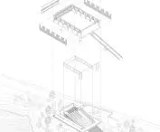 Projekt The house of light, aksonometria