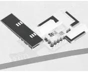 Projekt Centrum Opieki nad dziećmi w spektrum autyzmu, aksonometria