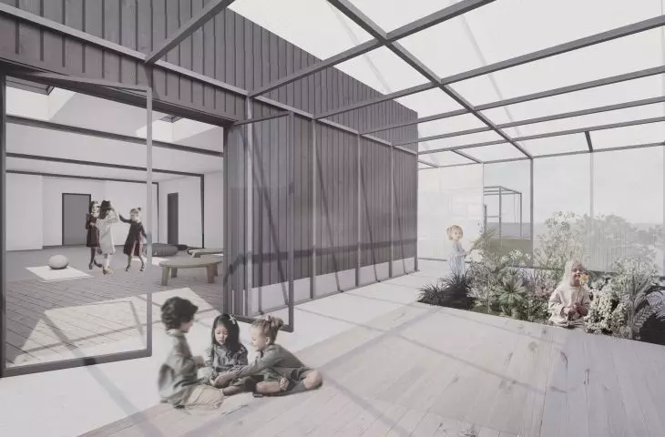 Projekt Centrum Opieki nad dziećmi w spektrum autyzmu, pawilon