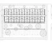 plan of level 0 of the accommodation building