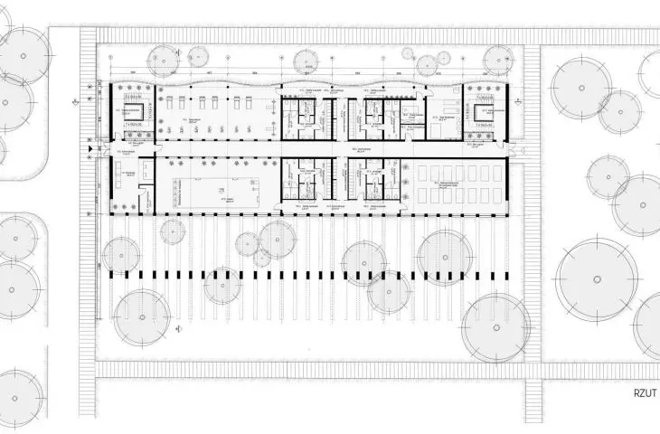 plan of level 0 of the activity building