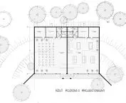 projection of level 0 in the shelter, designed condition