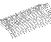 Roof truss model