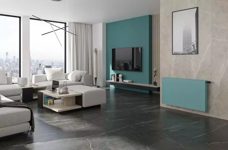Tinos H, pastel turquoise
