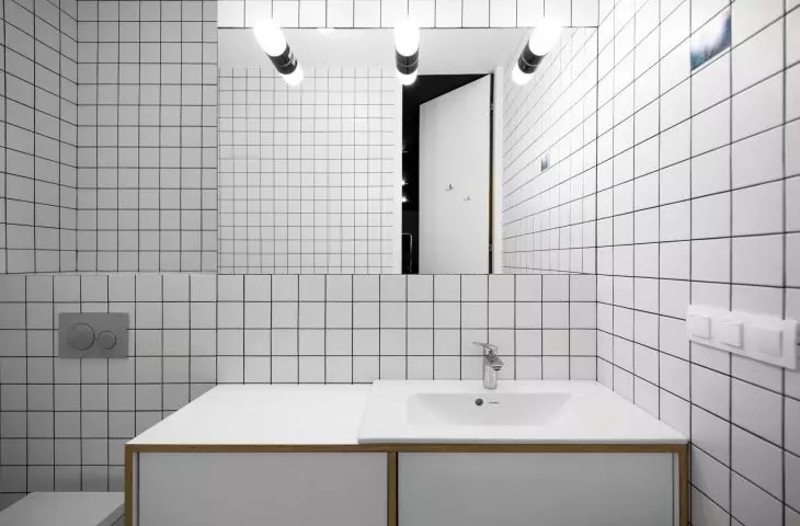bathroom in the office area