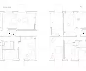 apartment plan before and after renovation