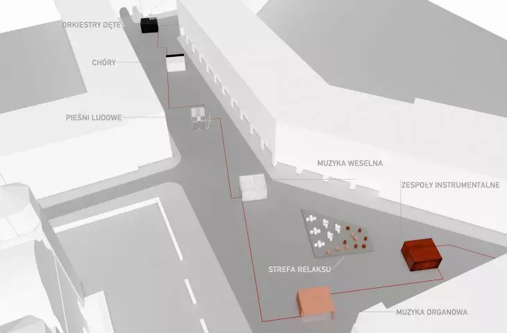 Educational and promotional exhibition design, projection