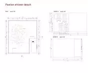 Plan and cross-sections of brass band pavilion