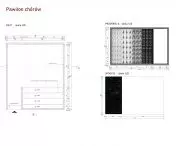 Plan and cross-sections of the choir pavilion