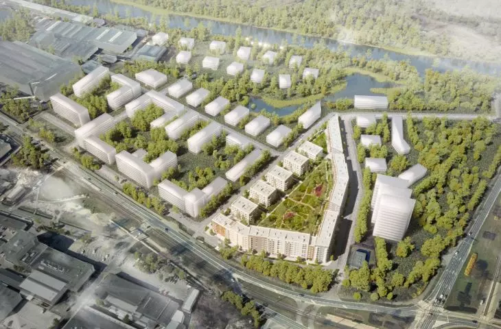 Osiedle Portowo, Poznań, visualization, design by APA Wojciechowski 