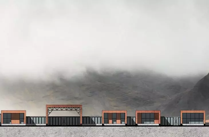 Scottish motel project, facade