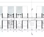 Design of a motel in Scotland, first floor plan