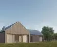 KRZ_21 house project, large view opening to the forest