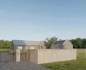 Projekt domu KRZ_21, widok od strony drogi