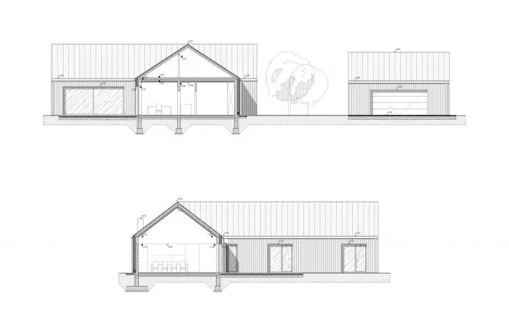 KRZ_21 house project, cross-sections