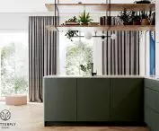 House near Warsaw - kitchen island