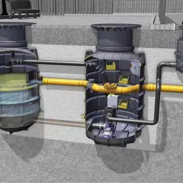 EasyClean ground grease separator (recessed version)