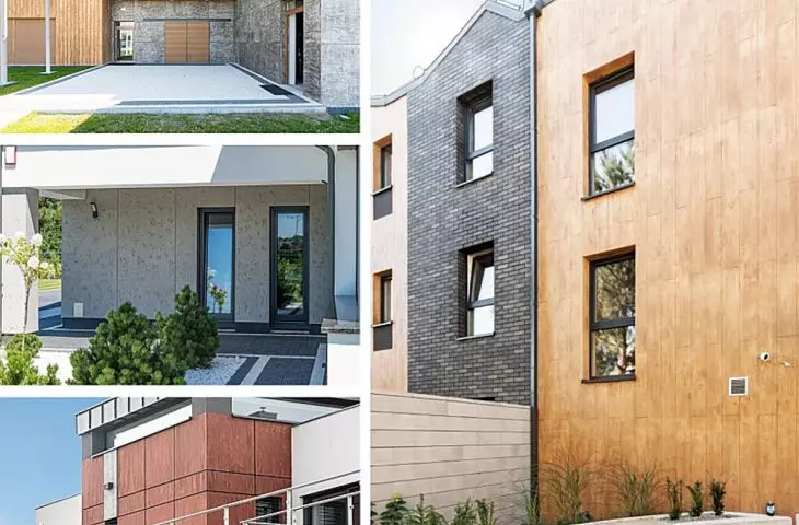 Modeled plaster perfectly mimics other finishing materials, such as wood, concrete and metal, for example