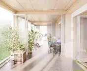 Grand Prize in the category of Multi-Family House; interiors of the co-op building.
