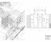 Grand Prize in the Multifamily House category; axonometry and projection. 