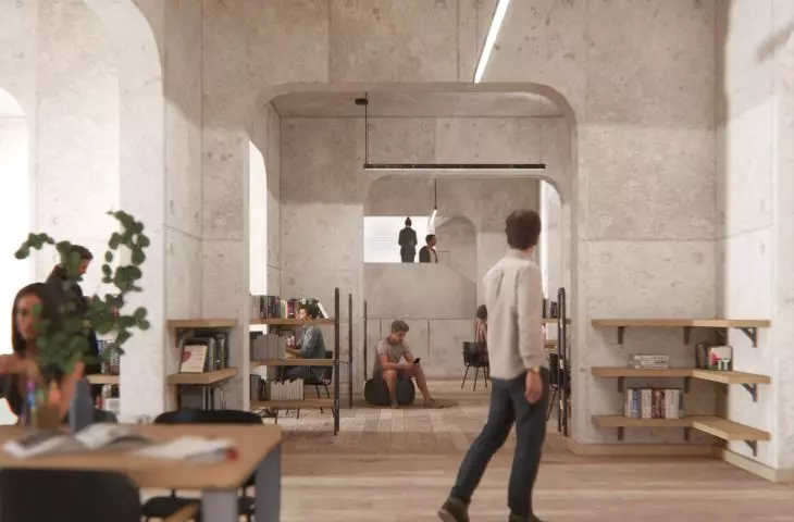 reading room on the 2nd floor