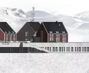 Björkliden hotel project, elevations 