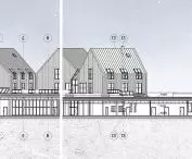 Björkliden hotel project, cross sections