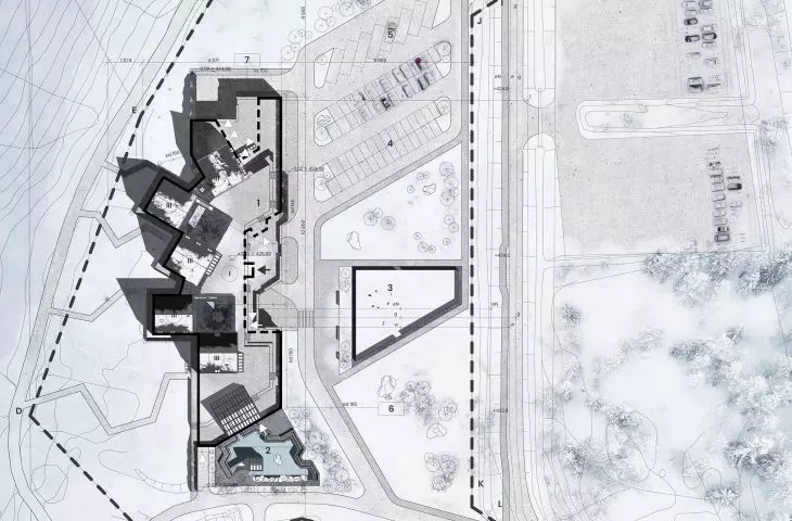 Björkliden hotel project, landscaping