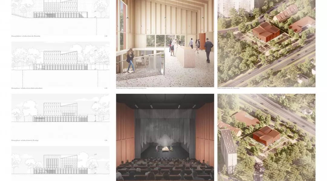 II Nagroda w konkursie na projekt siedziby Powiatowej Instytucji Kultury w Legionowie