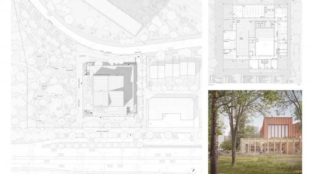 II Nagroda w konkursie na projekt siedziby Powiatowej Instytucji Kultury w Legionowie