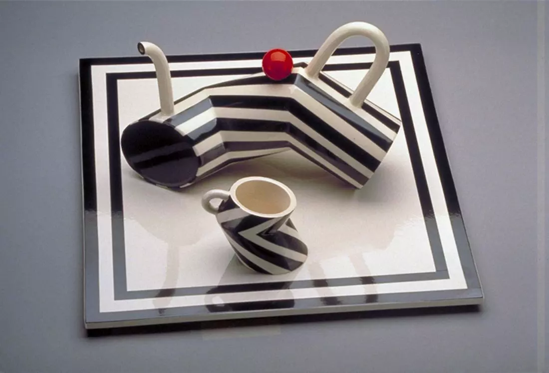 Interactive set - Zestaw artystyczno-dekoracyjny Projekt Marek Cecula 1988, NY Porcelana, kalka ceramiczna 