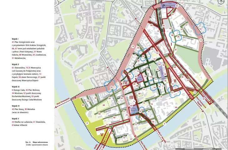 Mapa wdrożeniowa Klimatycznego Kwartału