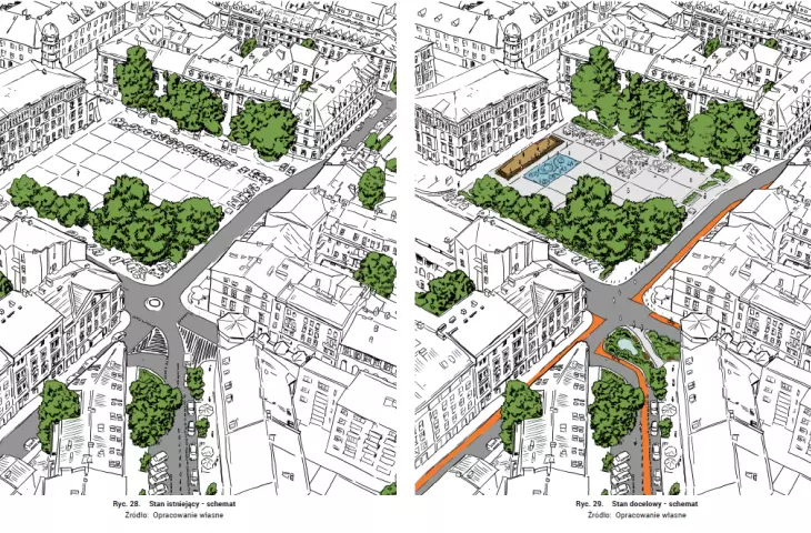 Development of the intersection of Mostowa, Bochenska and Bonifraterska Streets