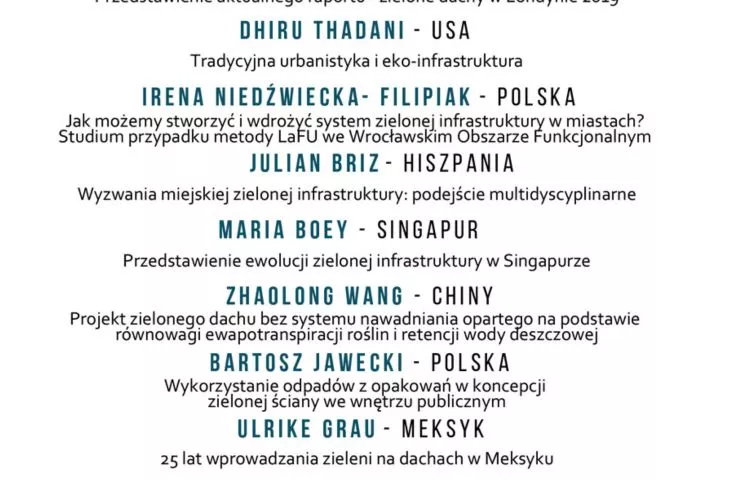 Międzynarodowa Konferencja z okazji 10-lecia Polskiego Stowarzyszenia „Dachy Zielone”