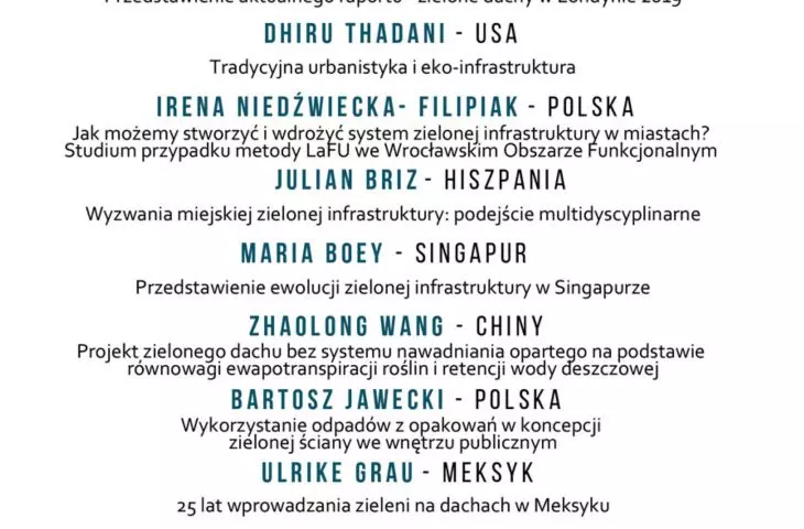 Międzynarodowa Konferencja z okazji 10-lecia Polskiego Stowarzyszenia „Dachy Zielone”