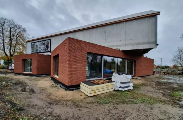 KAR_1 single-family house, construction, fall 2021, proj. PL.architekci