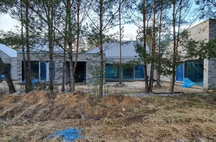 PUS_1 multi-unit house near Poznań, construction, proj. PL.architekci