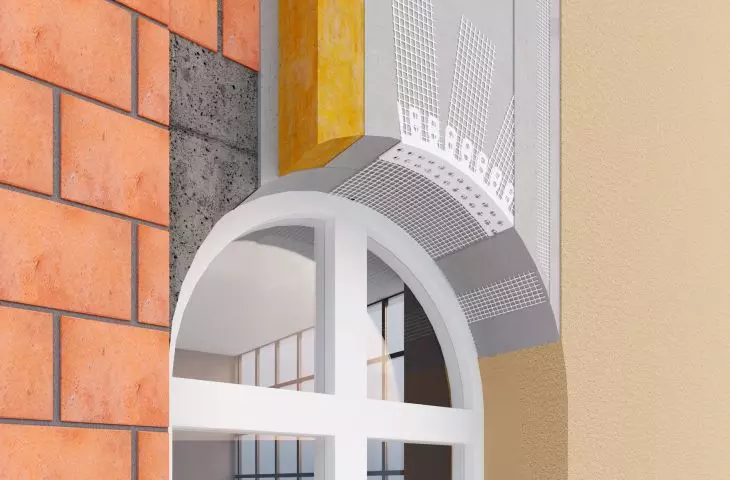 Bella Plast BP10 S PVC arch angle for oval lintel.